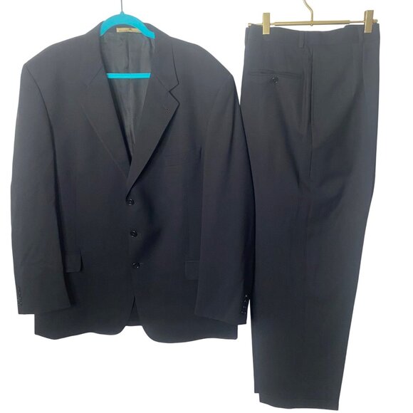 Joseph Abboud Nordstrom 2-Piece Wool Suit Mens 46L Blazer 39x30.5 Pants Career - Picture 1 of 16